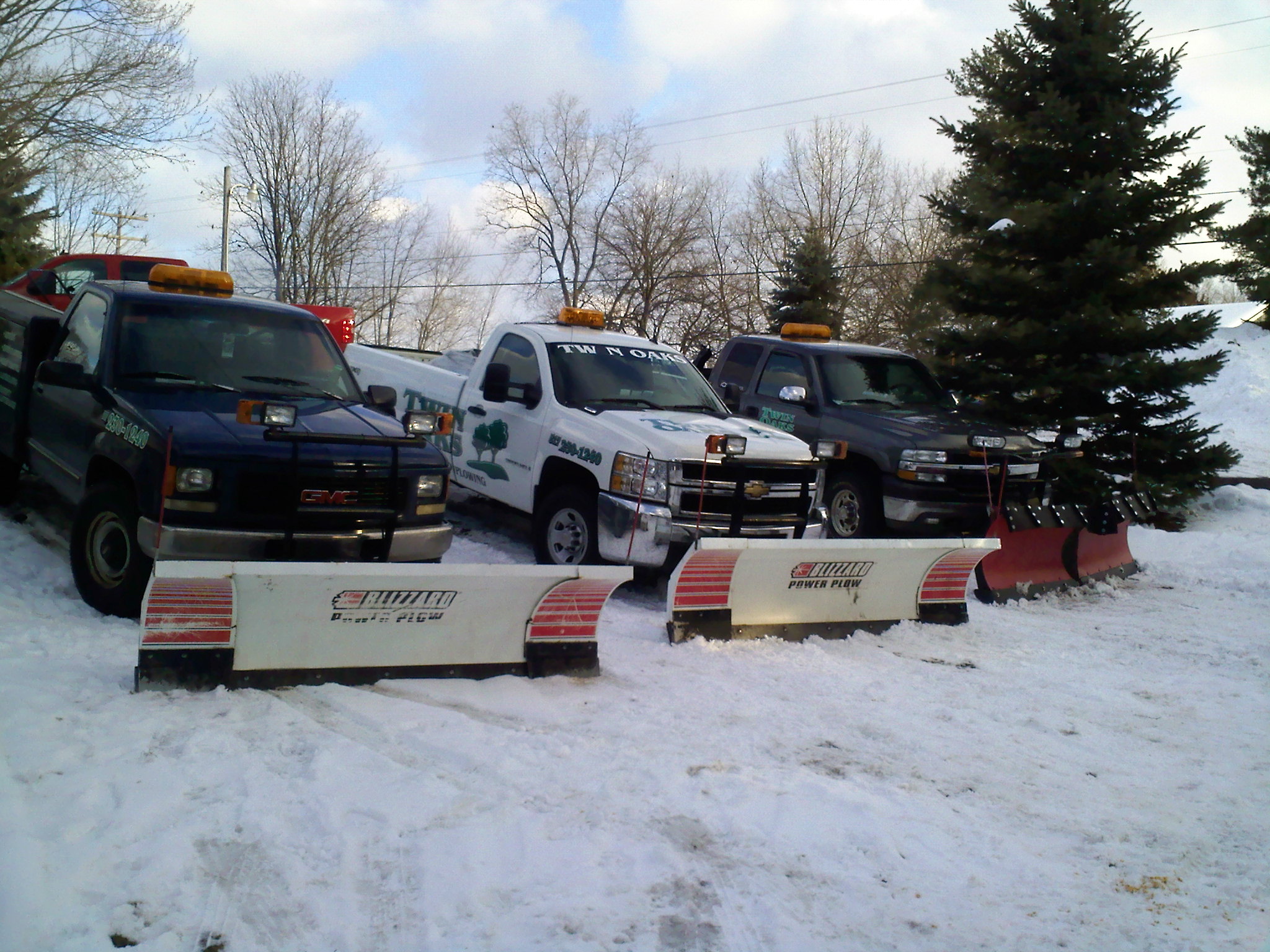 Snow Plow Fleet for Twin Oaks in Laingsburg.